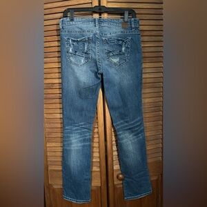 BKE straight denim jeans size 27 x 31 1/2 medium wash